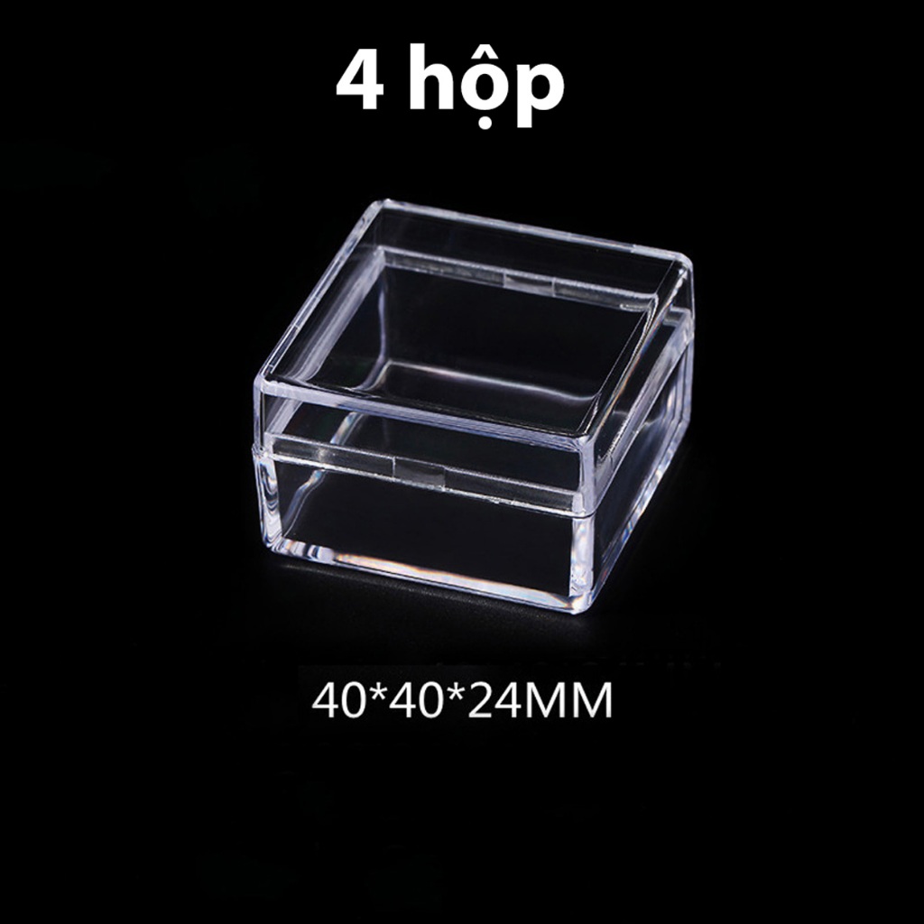 Combo 2/4 Hộp MICA trong suốt đựng trang sức,quà tặng, huy hiệu