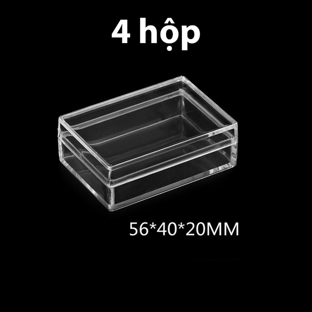 Combo 2/4 Hộp MICA trong suốt đựng trang sức,quà tặng, huy hiệu