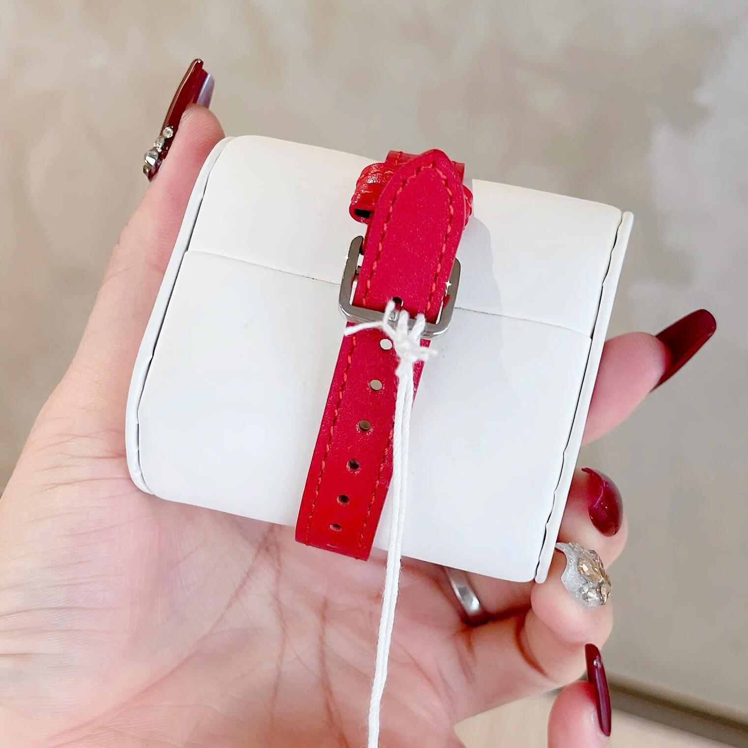 Đồng Hồ Nữ Coach Arden Size 28mm Dây Da Đỏ Mặt Trắng Quartz