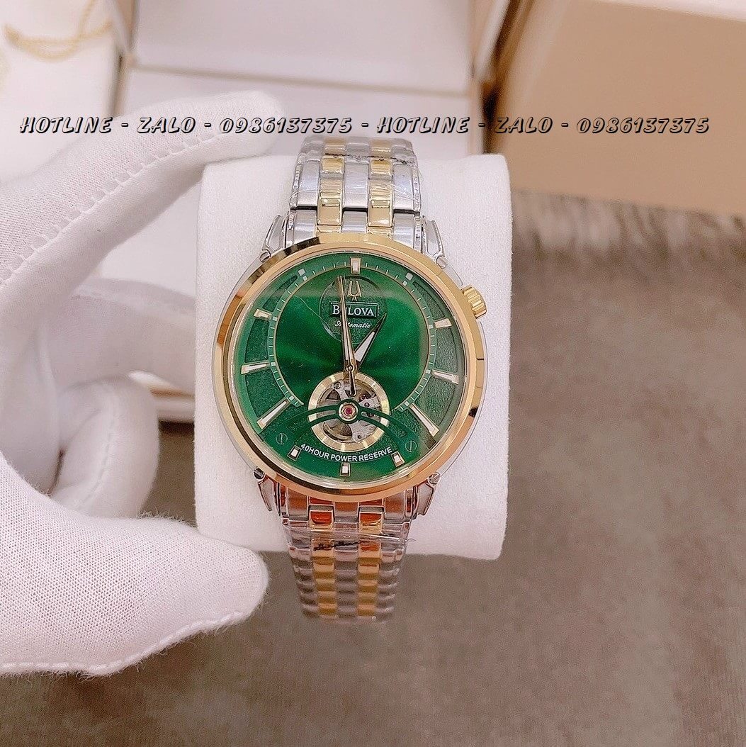 Đồng Hồ Nam Bulova Automatic Demi Mặt Xanh Lá 40mm