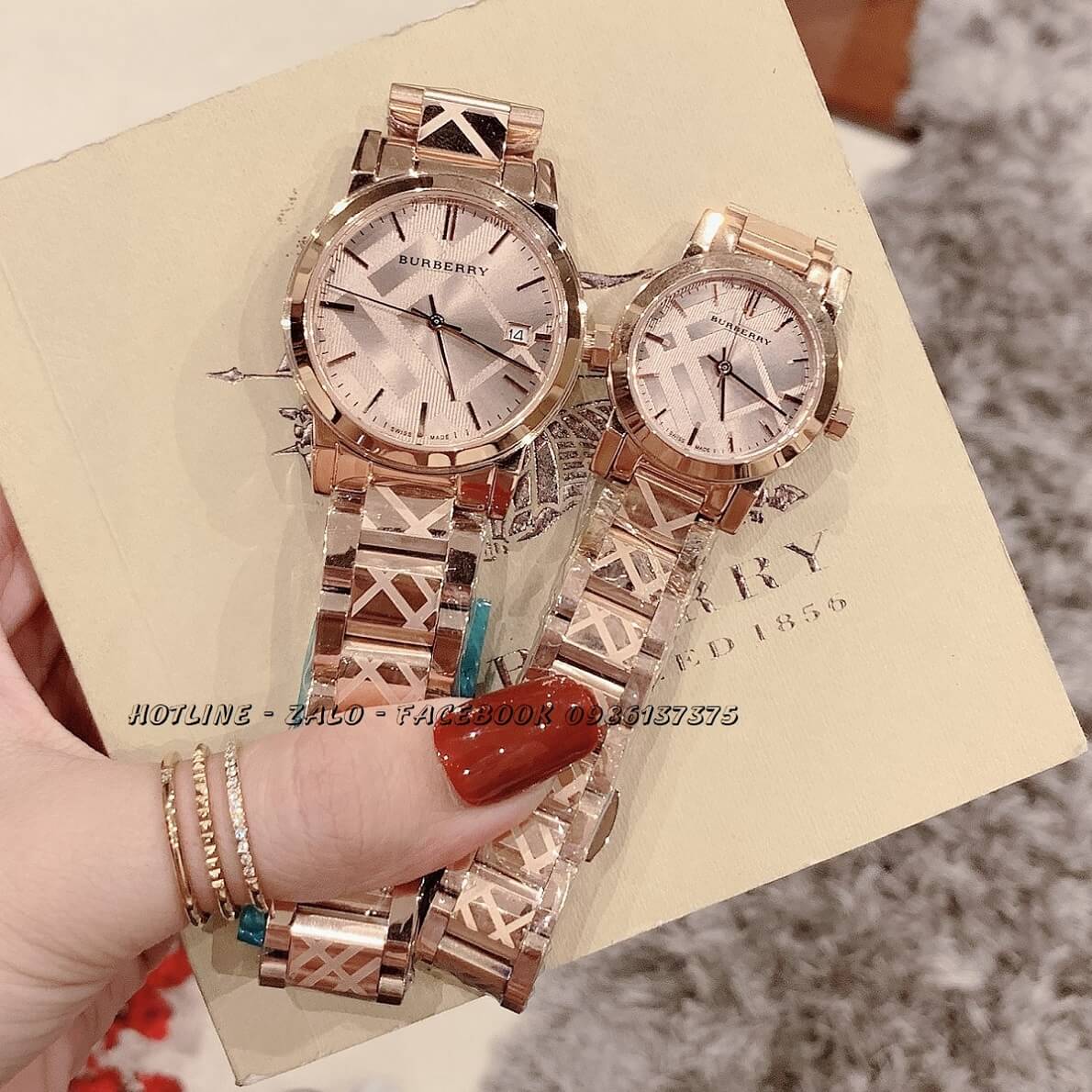 Đồng Hồ Burberry Nữ Rose Gold Mặt Sapphire 34mm - 28mm – Shop Đồng Hồ Cao  Cấp