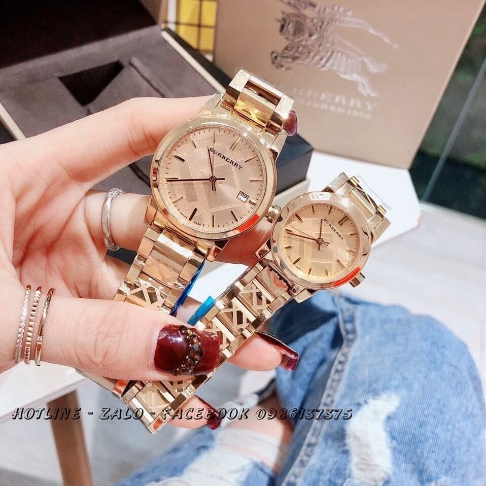 Đồng Hồ Burberry Nữ Gold Mặt Sapphire 34mm - 28mm – Shop Đồng Hồ Cao Cấp