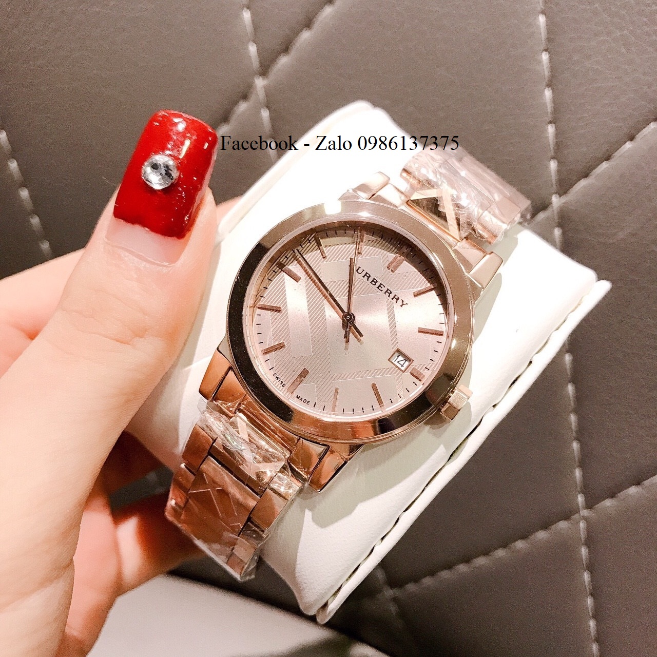 Đồng Hồ Burberry Nữ BU9039 Vàng Hồng Cao Cấp 34mm