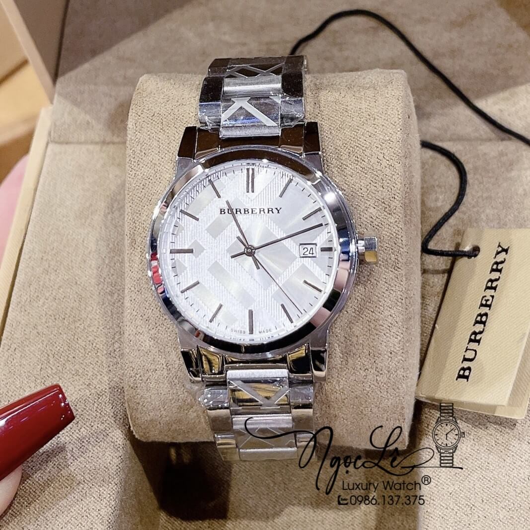 Đồng Hồ Nữ Burberry BU9144 The City Dây Kim Loại Silver Size 34mm