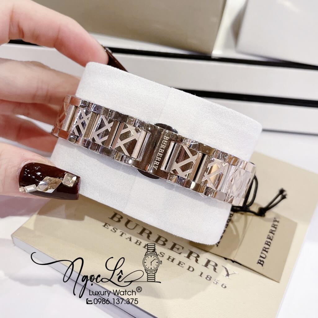 Đồng Hồ Burberry Nữ Dây Kim Loại Màu Rose Cao Cấp 34mm