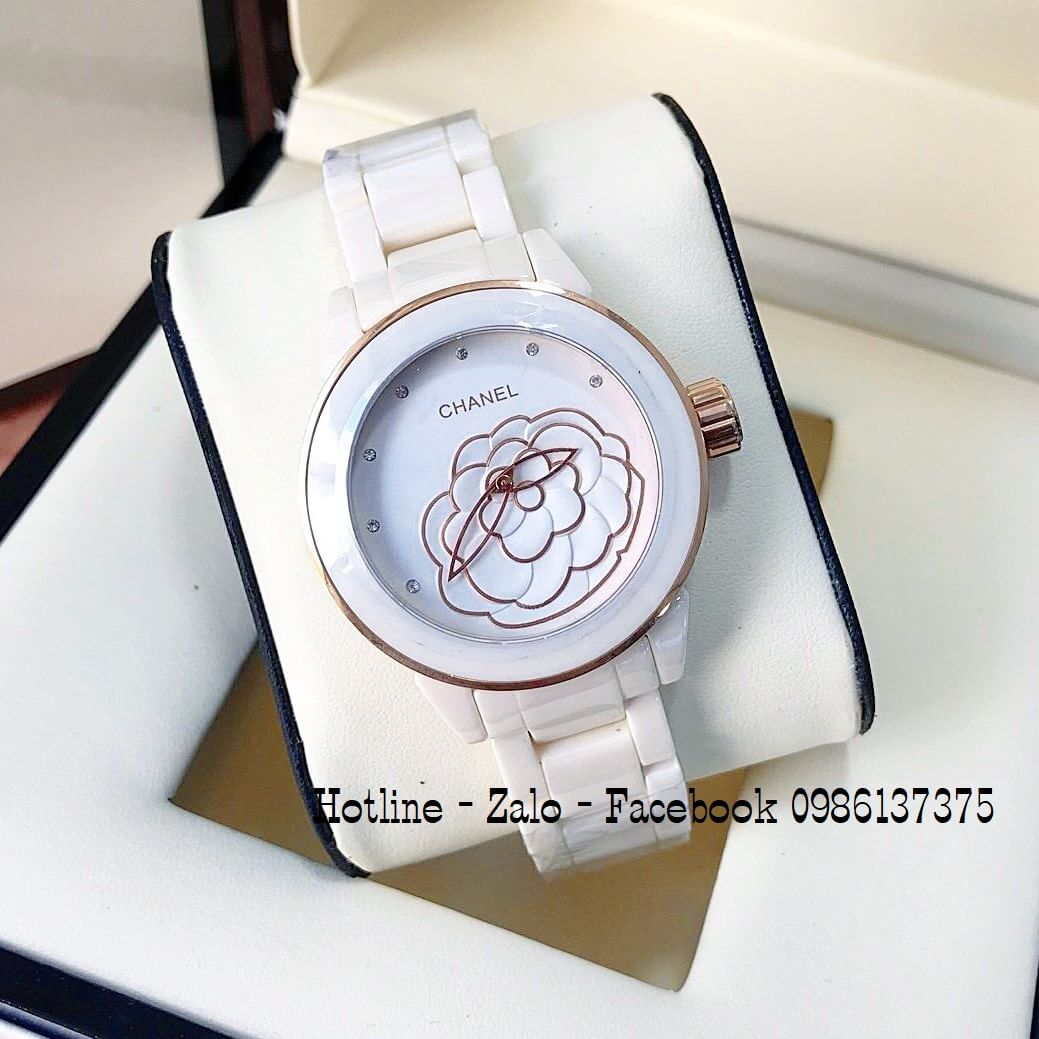 Đồng Hồ Nữ Chanel Đính Đá Dây Kim Loại Vỏ Mạ Vàng PVD 18k #4 Đồng Hồ Nữ Chanel Đính Đá Dây Kim Loại Vỏ Mạ Vàng PVD 18k