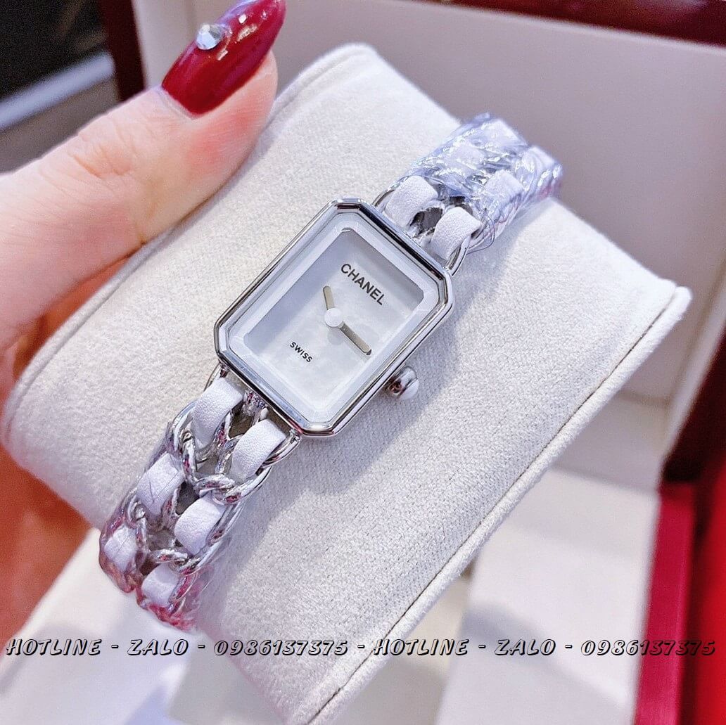 Đồng Hồ Nữ Chanel Première Xích Trắng Silver 20x28mm