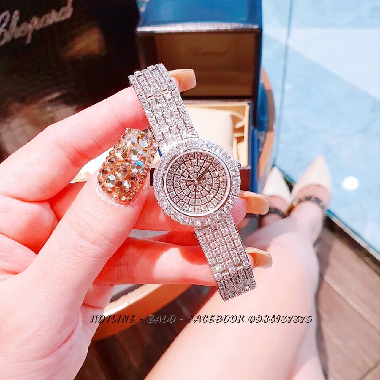 Đồng Hồ Piaget Nữ Đính Xoàn Silver 26mm