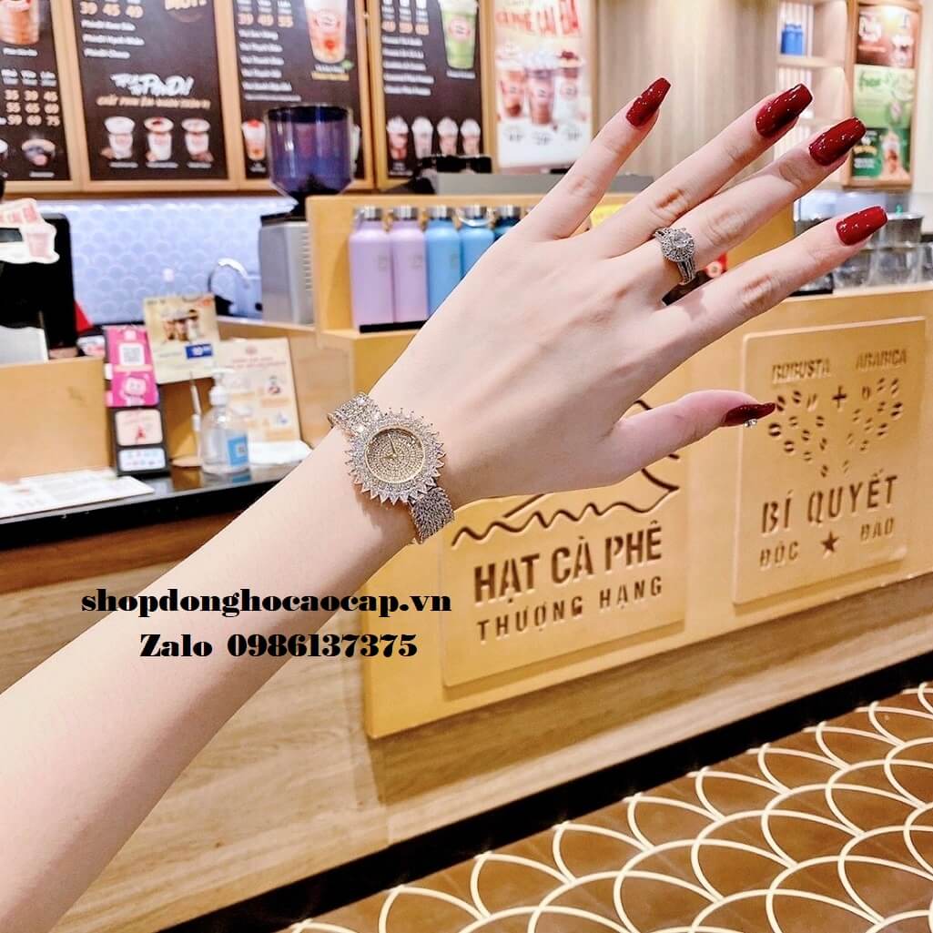 Đồng Hồ Chopard Nữ Siêu Cấp Đính Đá Gold 32mm