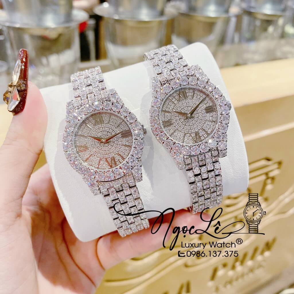 Đồng Hồ Chopard Nữ Dây Thép Màu Silver Đính Đá 31mm