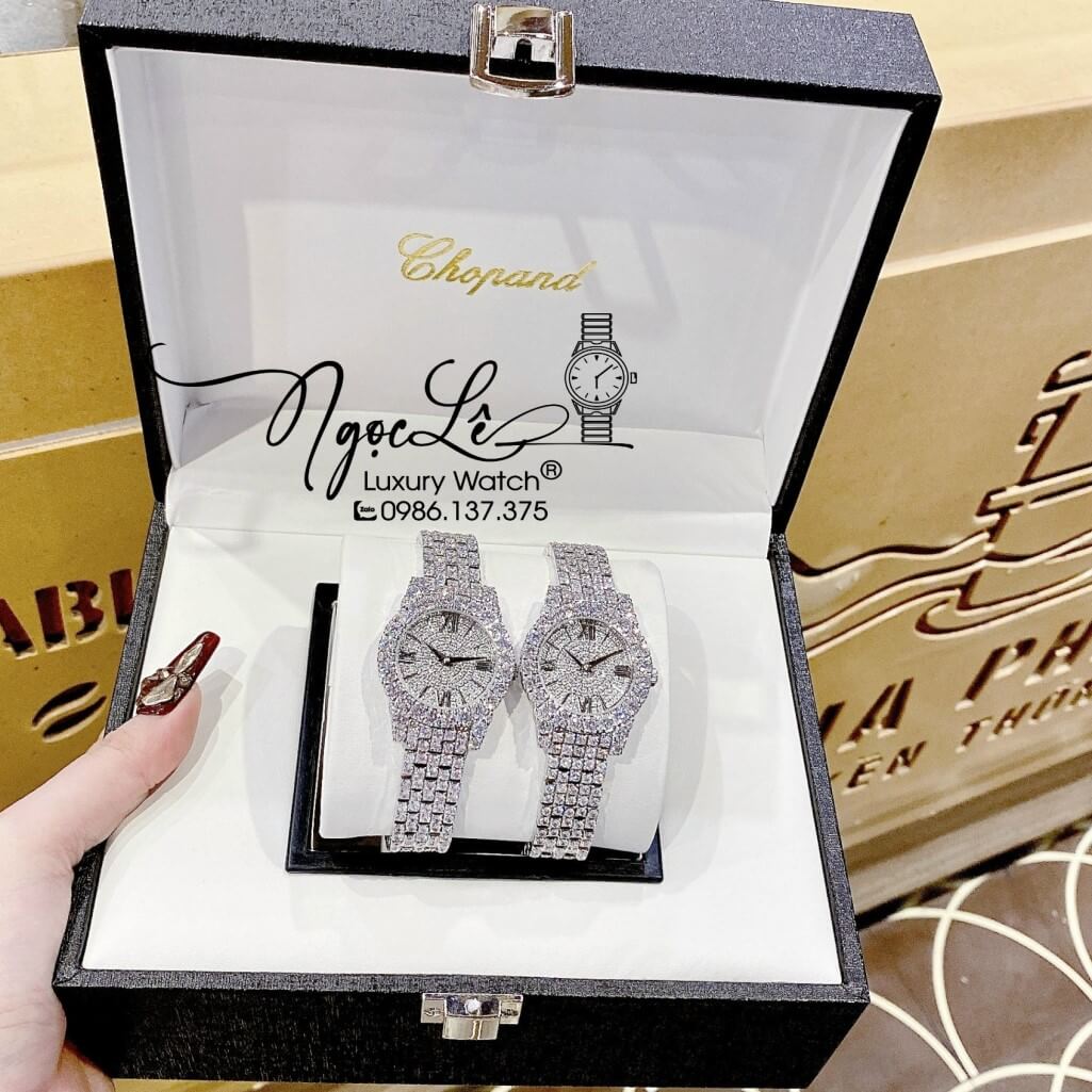 Đồng Hồ Chopard Nữ Dây Thép Màu Silver Đính Đá 31mm