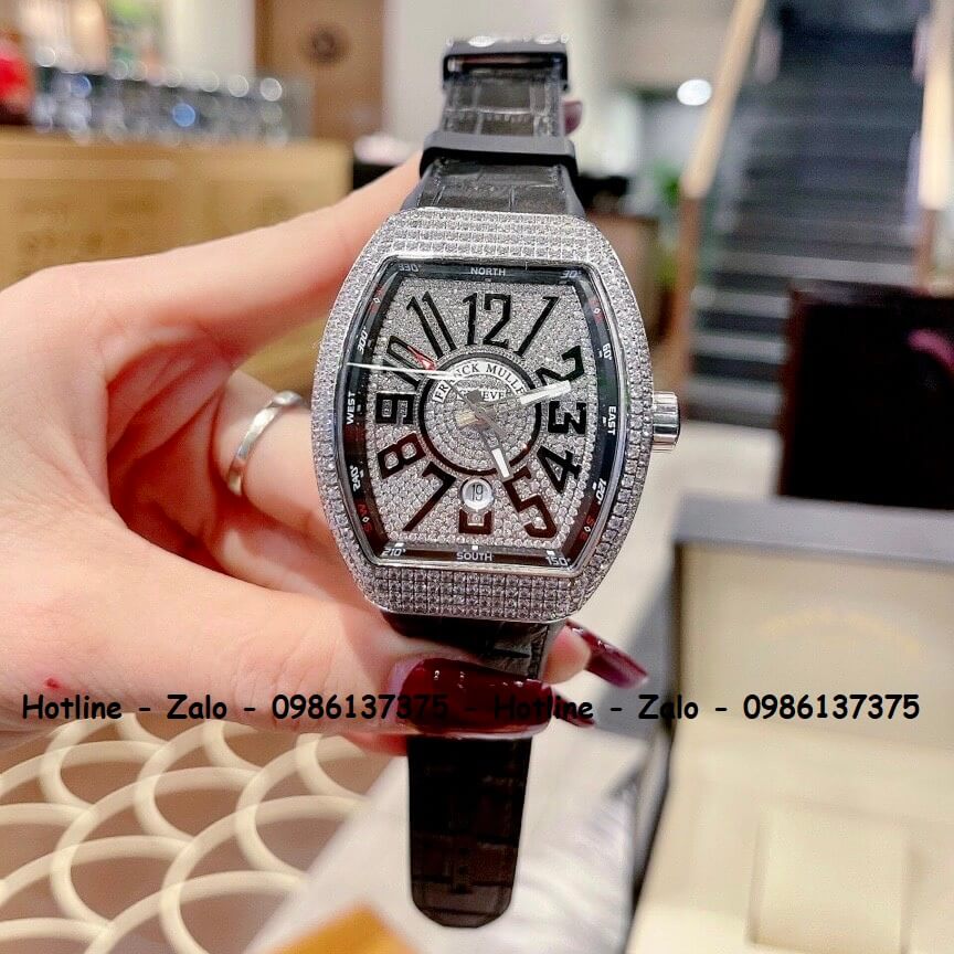 Đồng Hồ Franck Muller Cặp V32 - V45 Siêu Cấp Silicon Đen