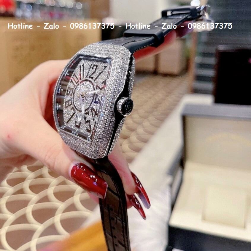 Đồng Hồ Franck Muller Cặp V32 - V45 Siêu Cấp Silicon Đen