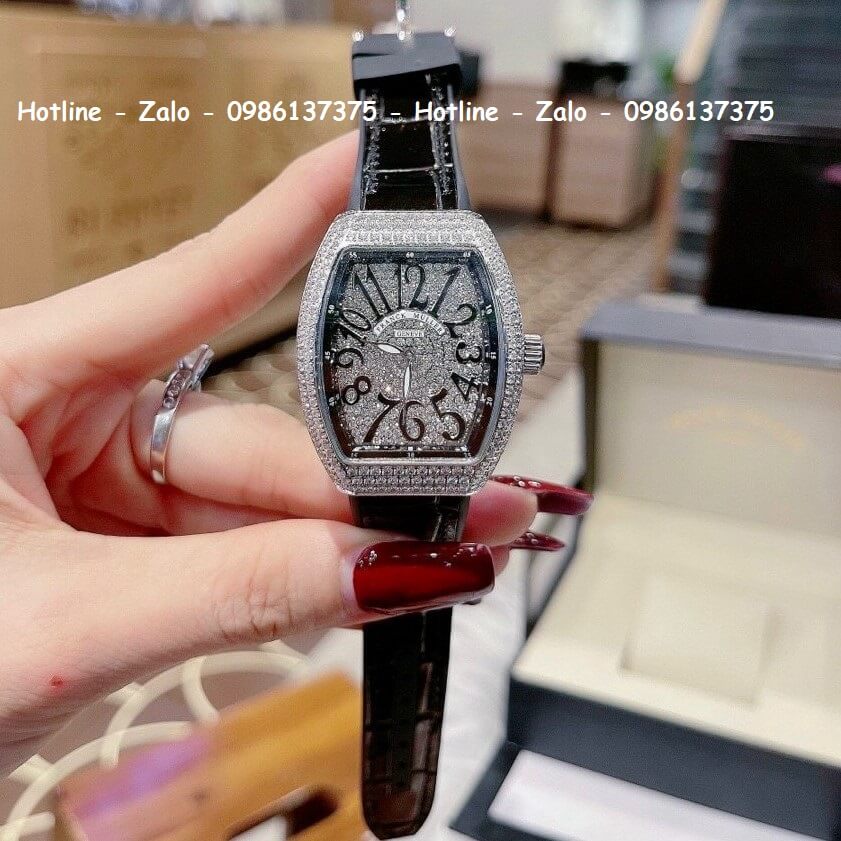 Đồng Hồ Franck Muller Cặp V32 - V45 Siêu Cấp Silicon Đen