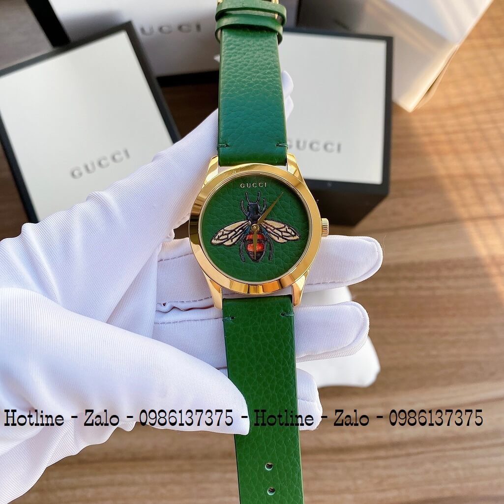 Đồng Hồ Gucci G-Timeless Emerald Green with Bee Motif Dial YA1264065