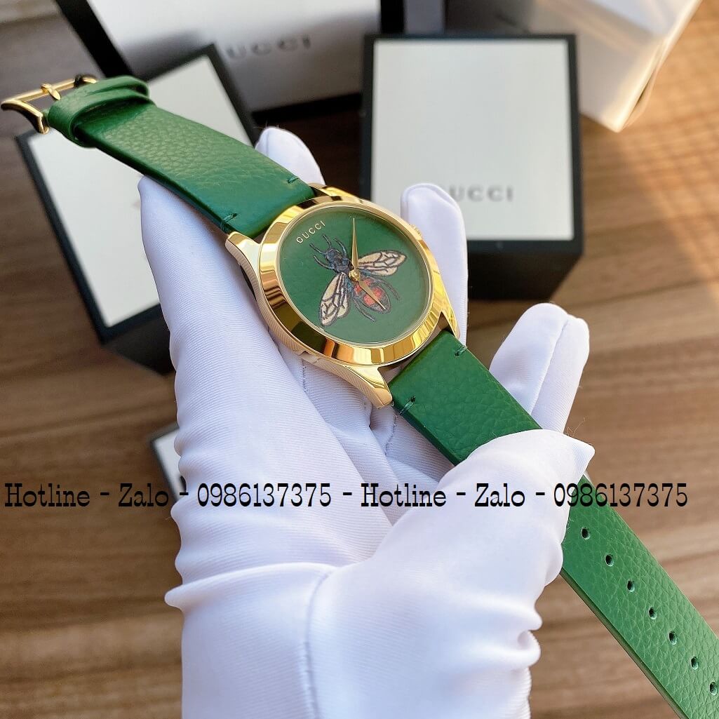 Đồng Hồ Gucci G-Timeless Emerald Green with Bee Motif Dial YA1264065