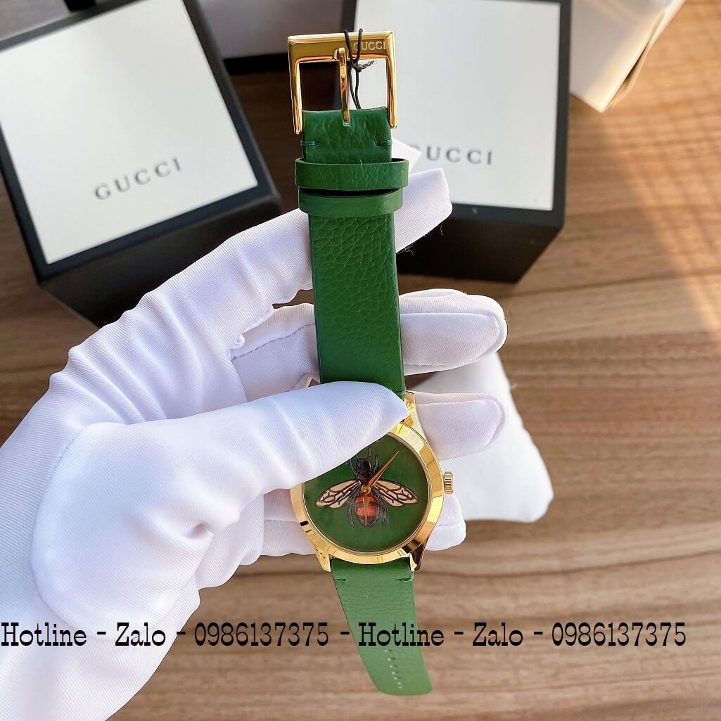 Đồng Hồ Gucci G-Timeless Emerald Green with Bee Motif Dial YA1264065