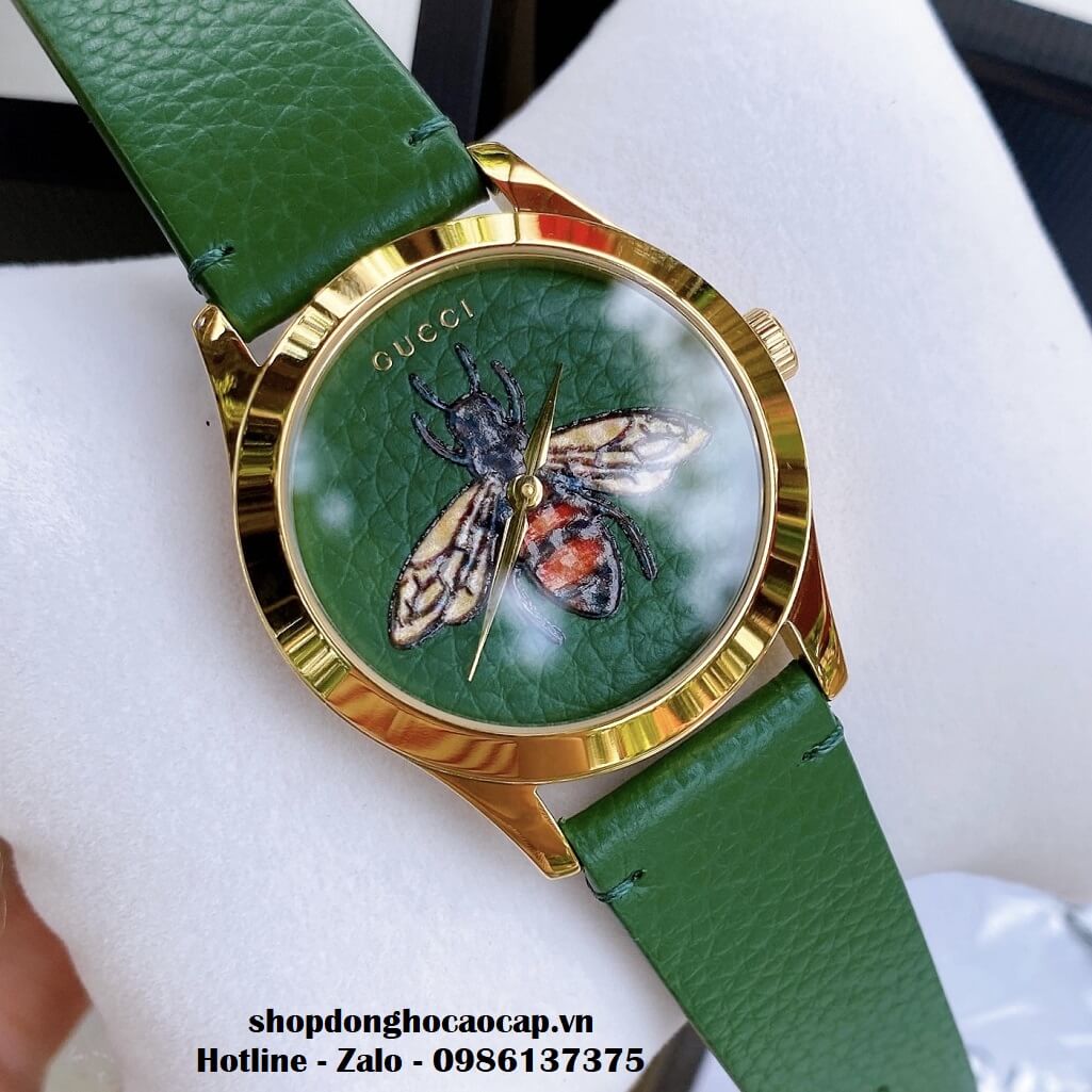 Đồng Hồ Gucci G-Timeless Emerald Green with Bee Motif Dial YA1264065