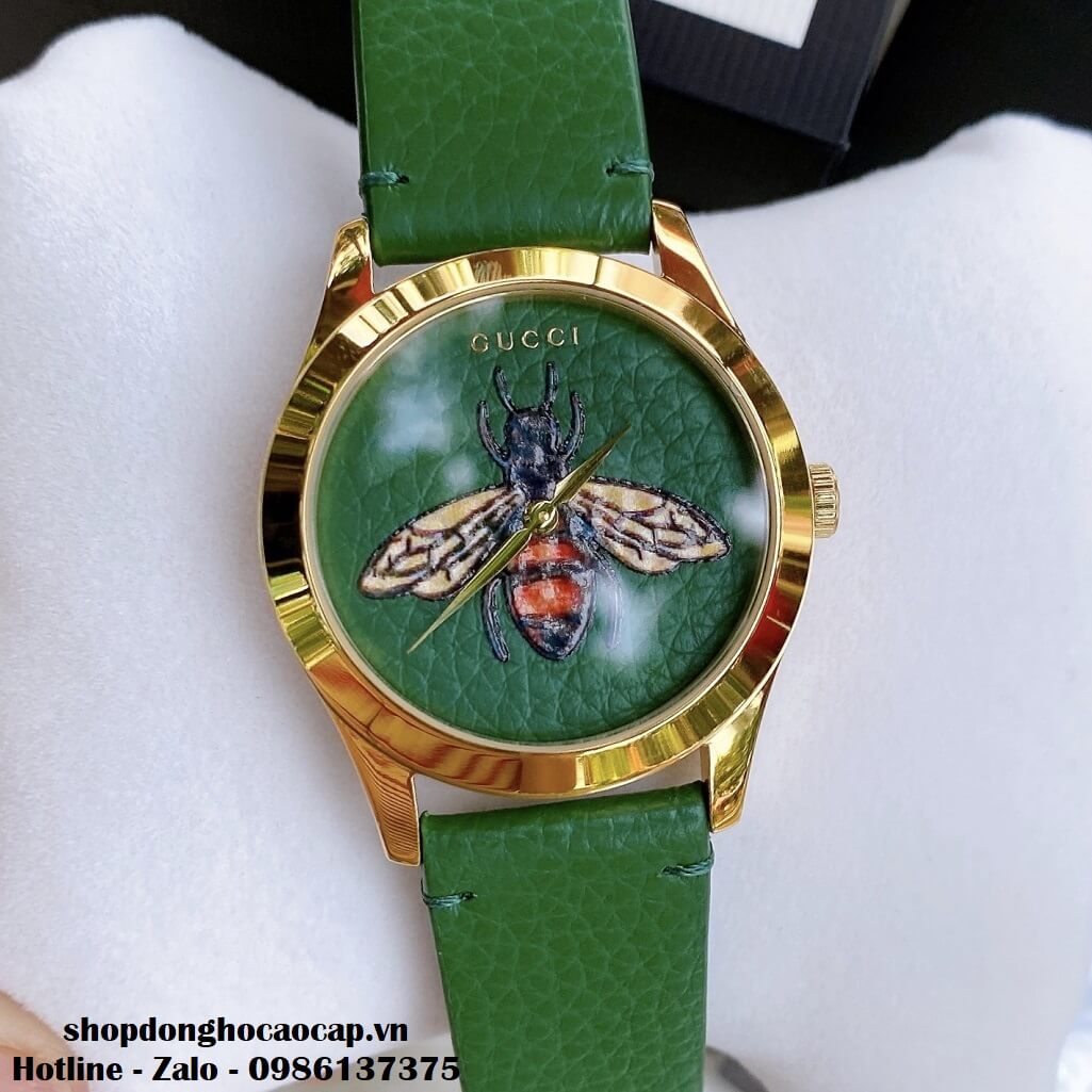 Đồng Hồ Gucci G-Timeless Emerald Green with Bee Motif Dial YA1264065