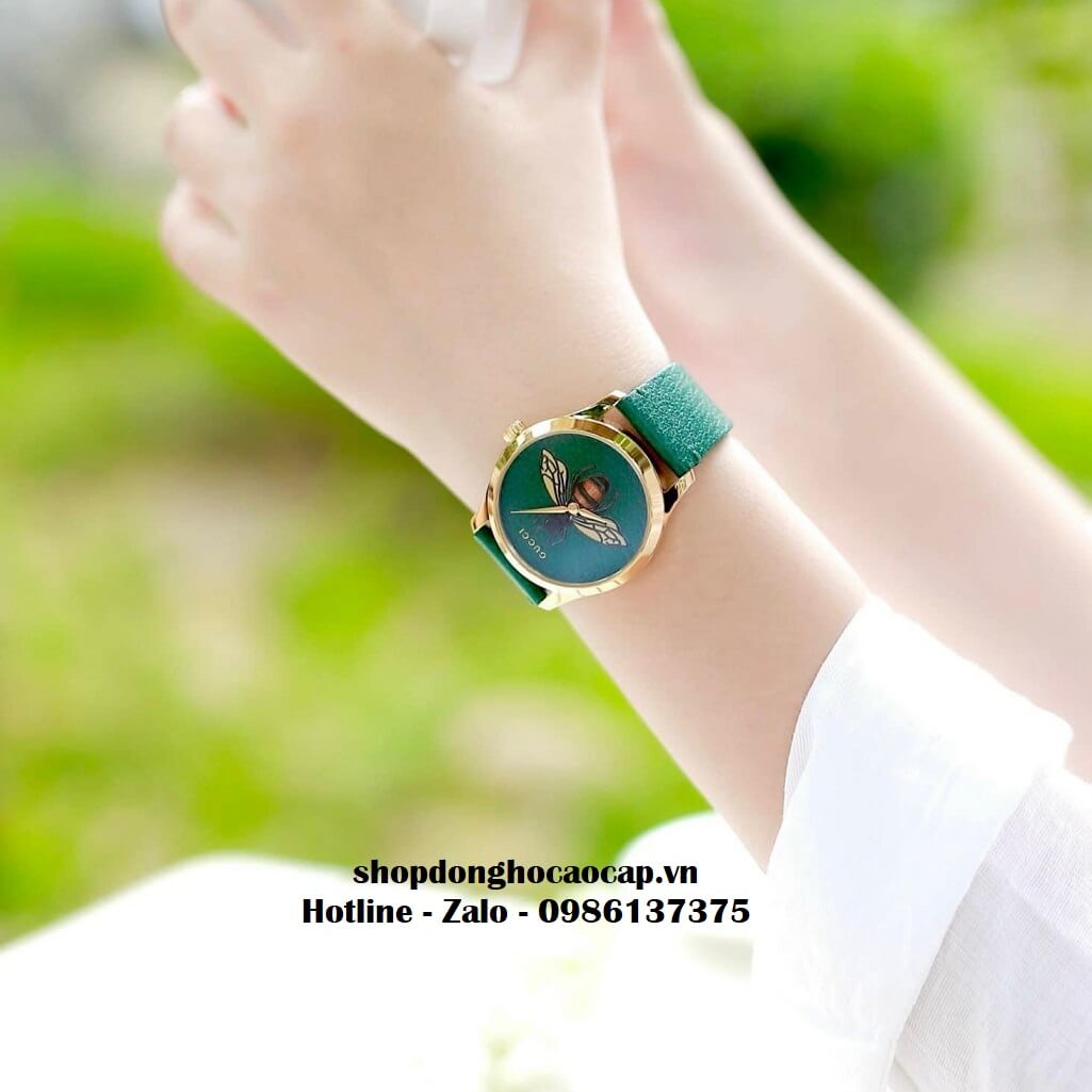 Đồng Hồ Gucci G-Timeless Emerald Green with Bee Motif Dial YA1264065