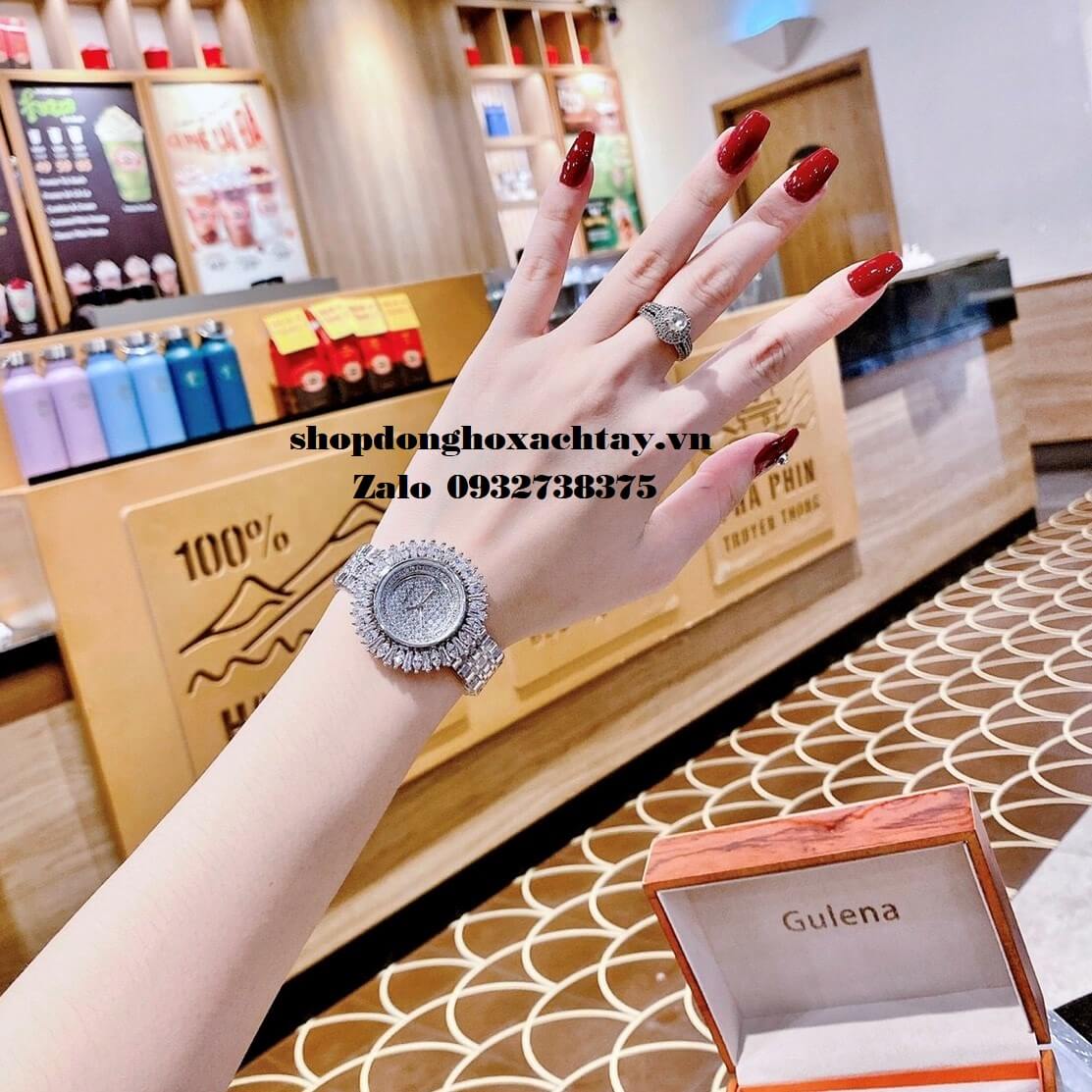 Đồng Hồ Nữ Gulena Vàng Chính Hãng 36mm Mặt Hoa Hướng Dương