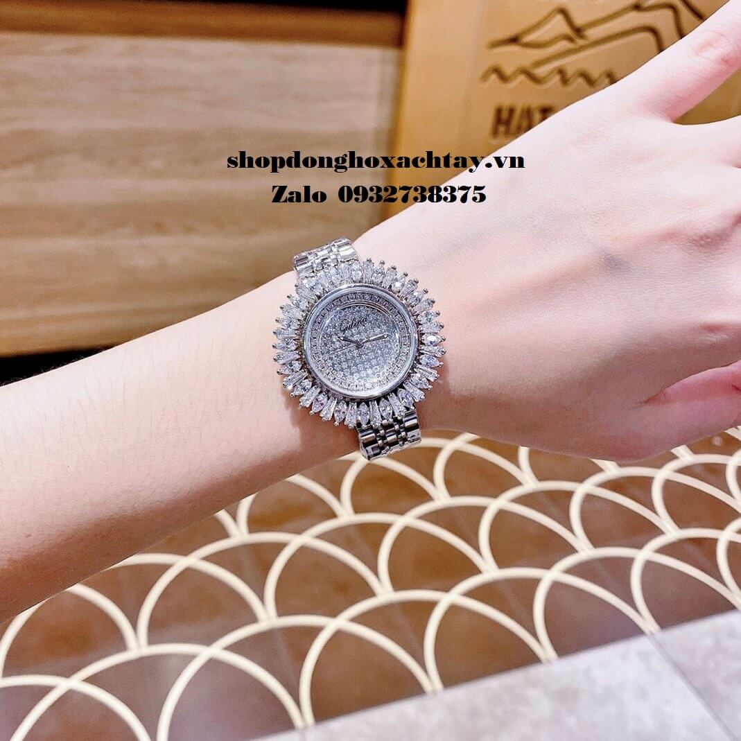 Đồng Hồ Nữ Gulena Vàng Chính Hãng 36mm Mặt Hoa Hướng Dương