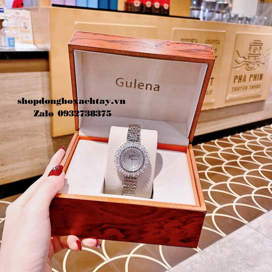 Đồng Hồ Nữ Gulena Vàng Chính Hãng 36mm Mặt Hoa Hướng Dương