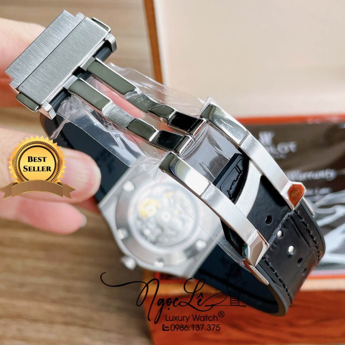 Đồng Hồ Hublot Automatic Nam Lộ Cơ Size 42mm Dây Silicon Đen Vỏ Thép Mờ