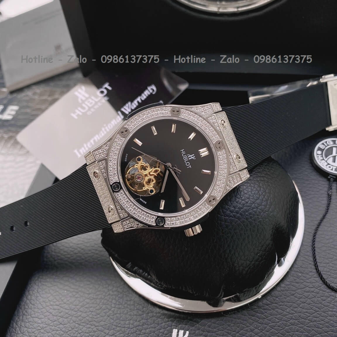 Đồng Hồ Hublot Classic Fusion Automatic Nam Silicon Đen 42mm