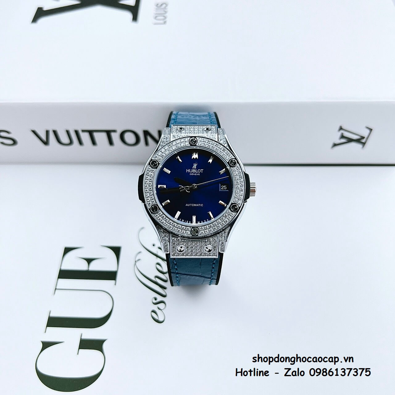 Đồng Hồ Hublot Classic Fusion Nữ Tự Động Xanh Dương 34mm