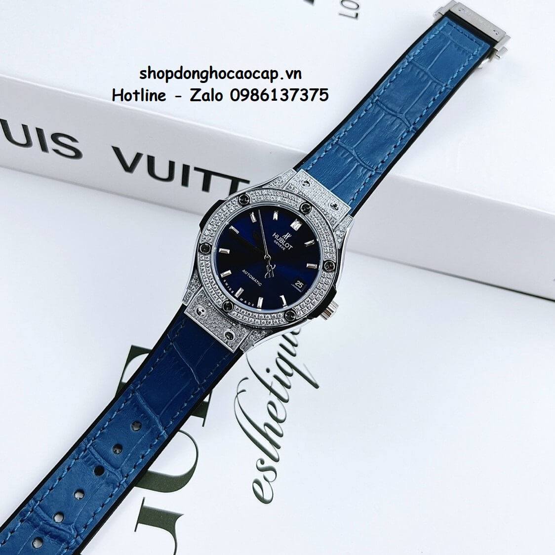 Đồng Hồ Hublot Classic Fusion Nữ Tự Động Xanh Dương 34mm