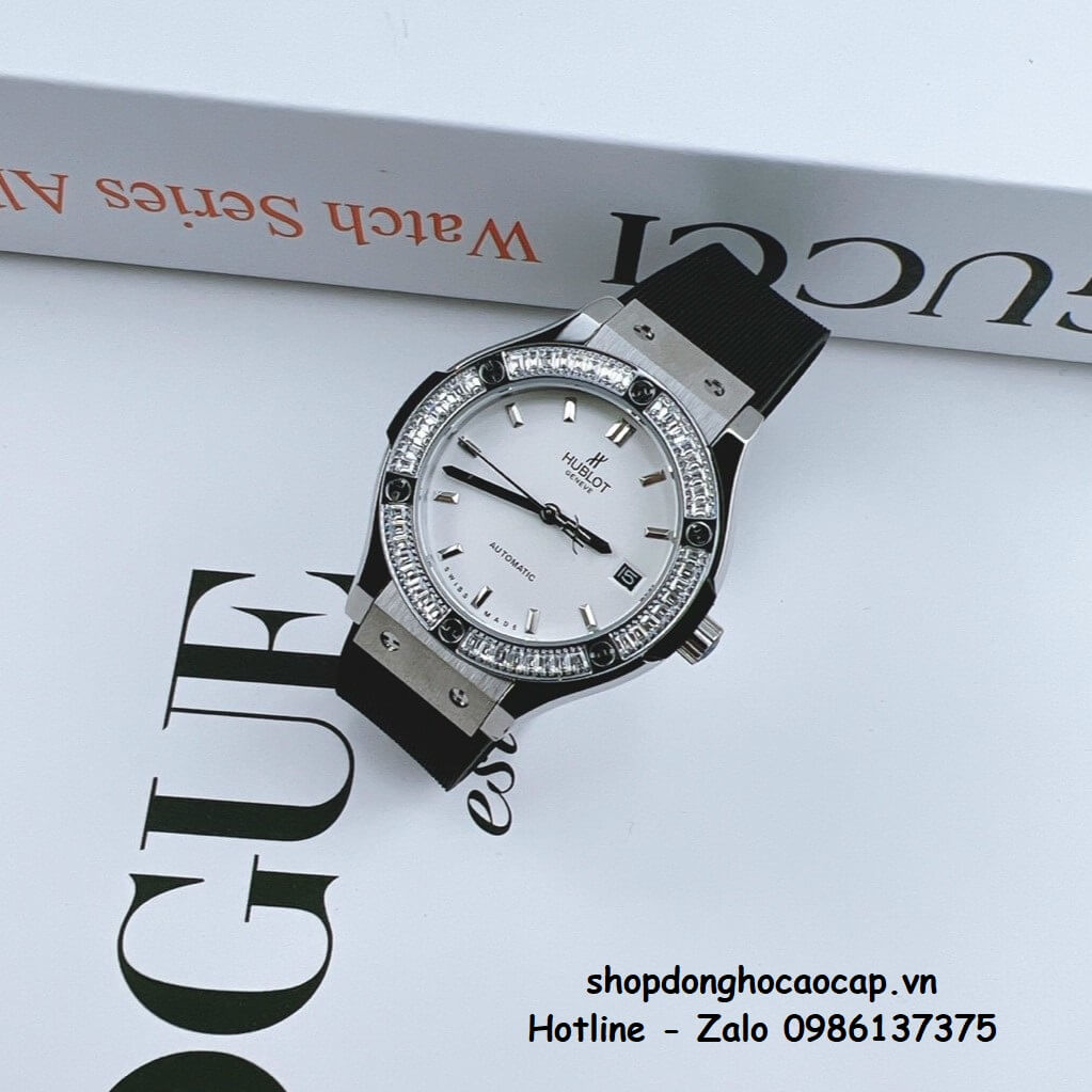 Đồng Hồ Hublot Classic Fusion Nữ Tự Động 34mm Silicon Đen