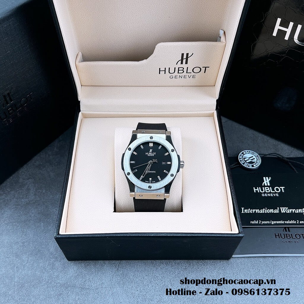 Đồng Hồ Hublot Classic Fusion Automatic Dây Silicon Đen 42mm