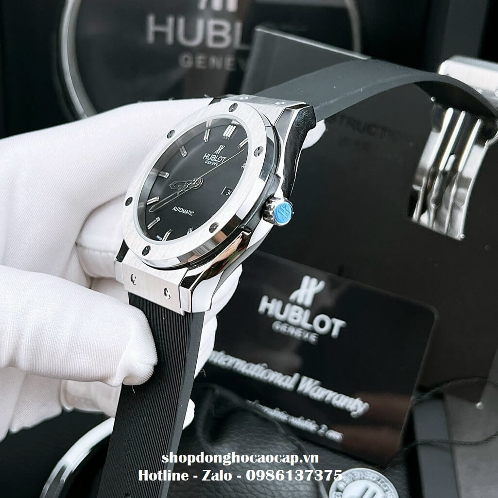 Đồng Hồ Hublot Classic Fusion Automatic Dây Silicon Đen 42mm