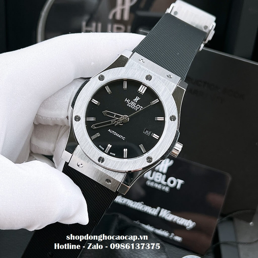 Đồng Hồ Hublot Classic Fusion Automatic Dây Silicon Đen 42mm