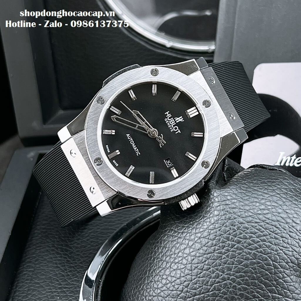 Đồng Hồ Hublot Classic Fusion Automatic Dây Silicon Đen 42mm