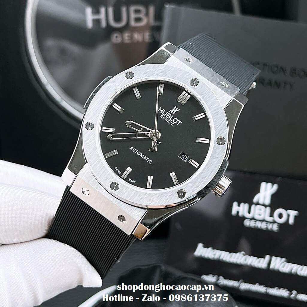 Đồng Hồ Hublot Classic Fusion Automatic Dây Silicon Đen 42mm
