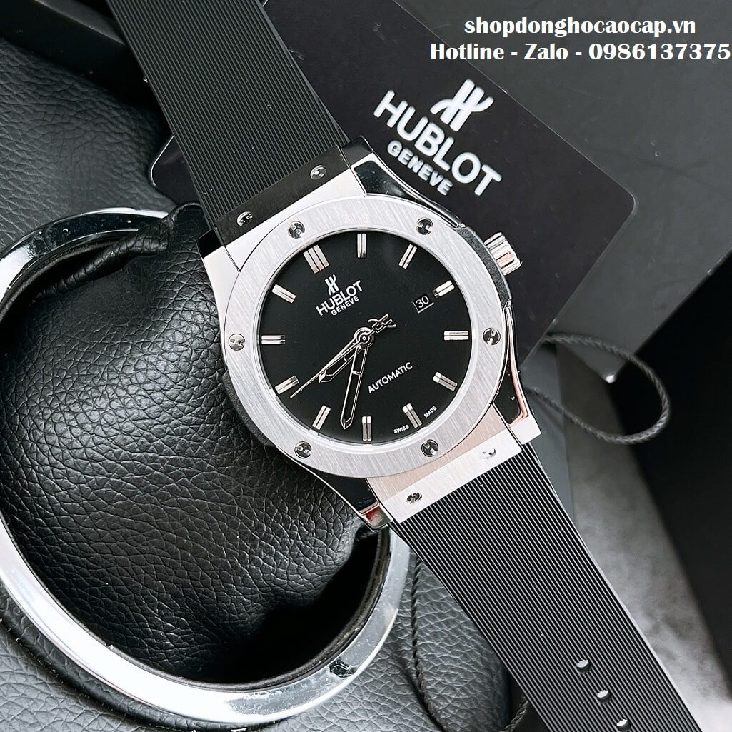 Đồng Hồ Hublot Classic Fusion Automatic Dây Silicon Đen 42mm