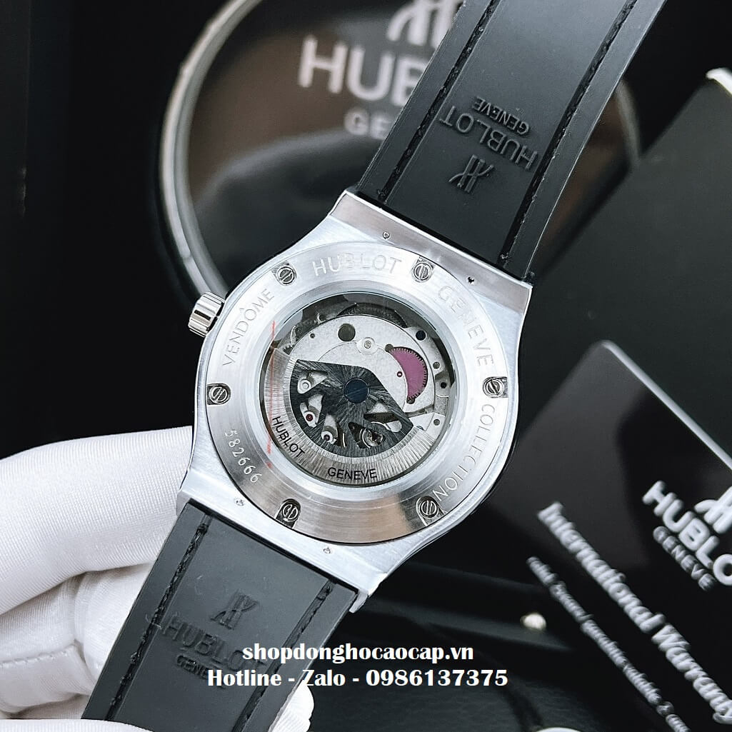 Đồng Hồ Hublot Classic Fusion Automatic Nữ Màu Xám 34mm - Đính Đá