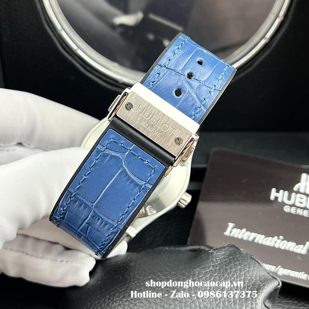 Đồng Hồ Hublot Classic Fusion Automatic Dây Da Silicon Xanh 42mm