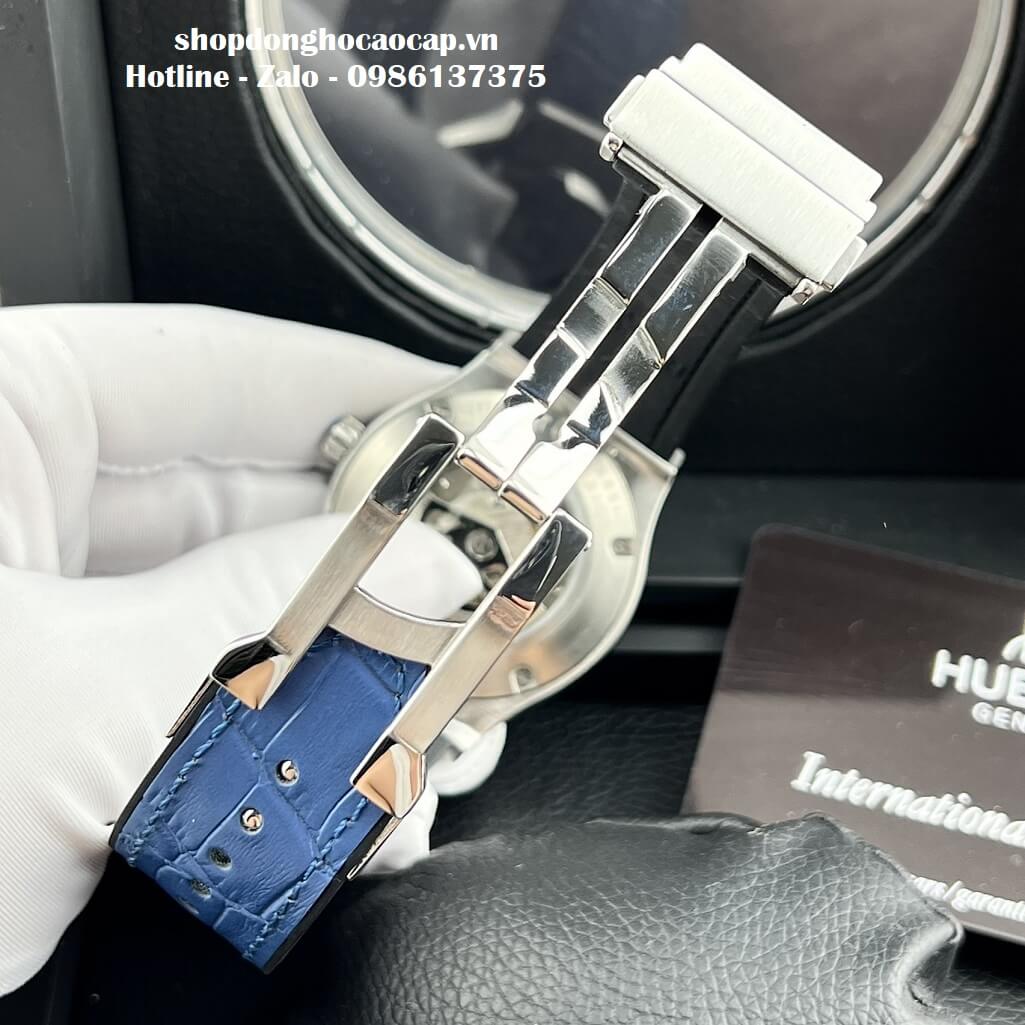 Đồng Hồ Hublot Classic Fusion Automatic Dây Da Silicon Xanh 42mm