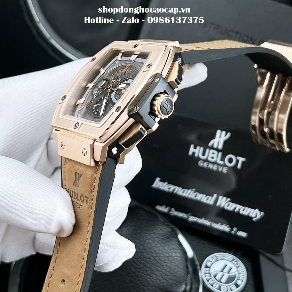 Đồng Hồ Hublot Spirit Of Big Bang Nam Dây Da Nâu Replica 42mm