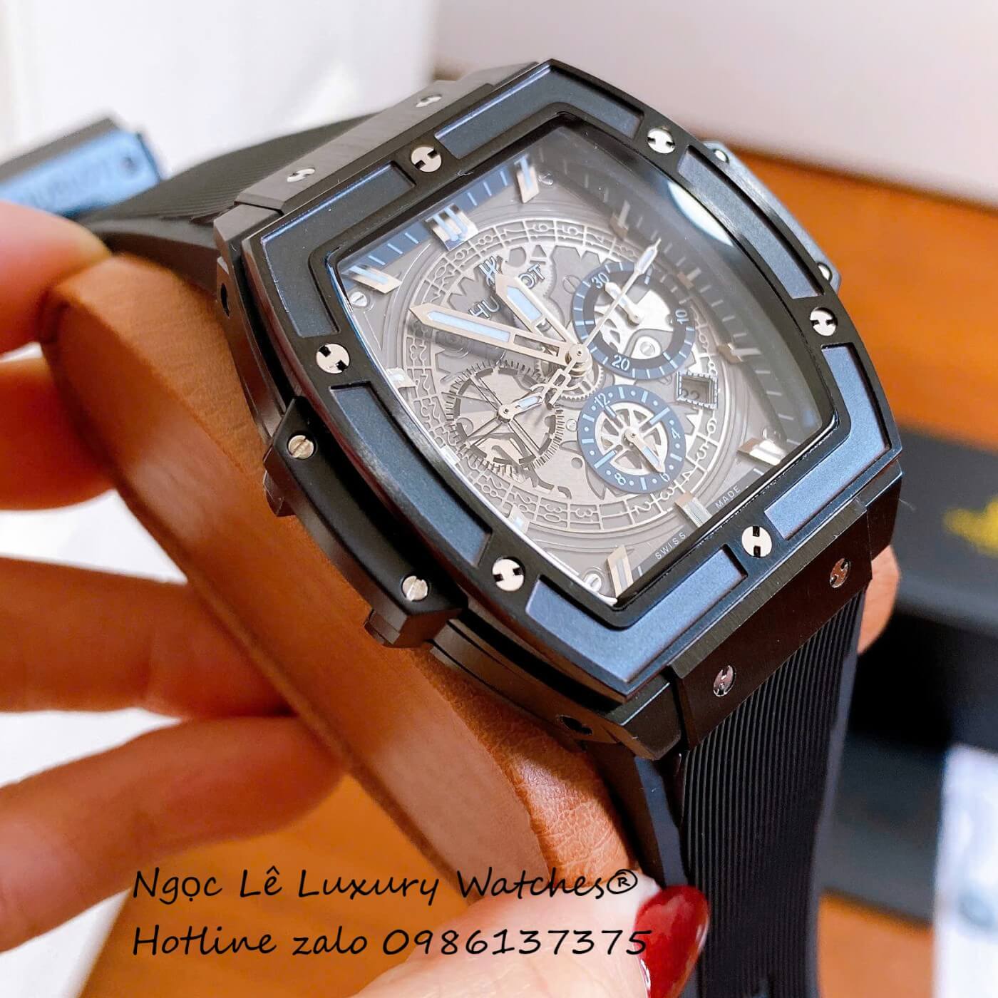Đồng Hồ Hublot Spirit of Big Bang Dây Cao Su Đen Size 42mm - Hublot Atomatic