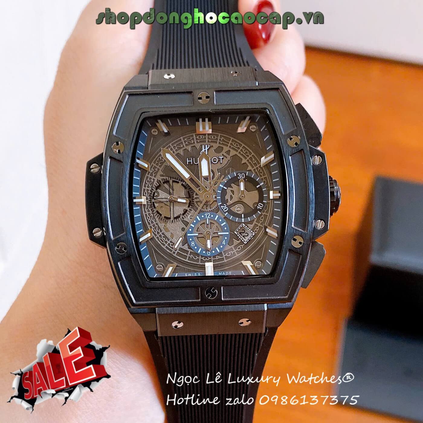 Đồng Hồ Hublot Spirit of Big Bang Dây Cao Su Đen Size 42mm - Hublot Atomatic