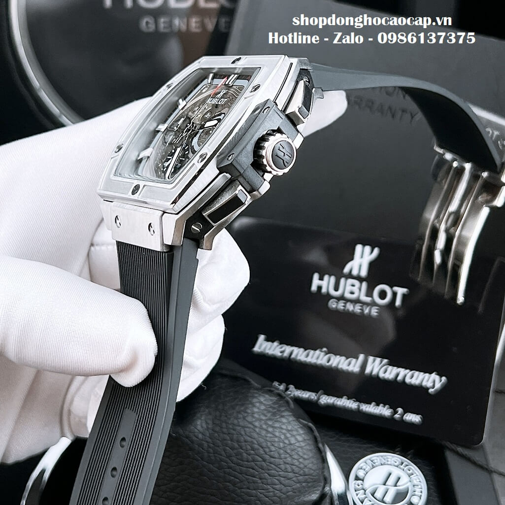 Đồng Hồ Hublot Spirit Of Big Bang Nam Dây Da Đen Replica 42mm