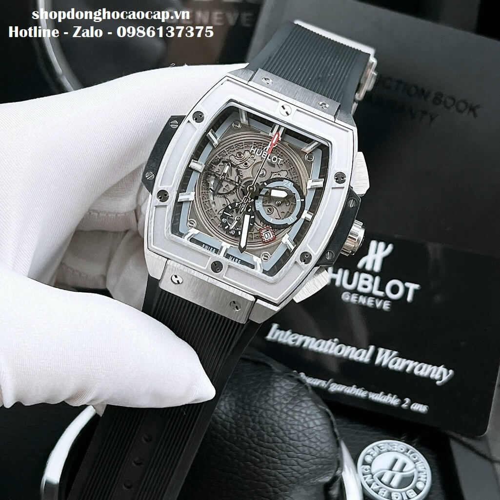 Đồng Hồ Hublot Spirit Of Big Bang Nam Dây Da Đen Replica 42mm