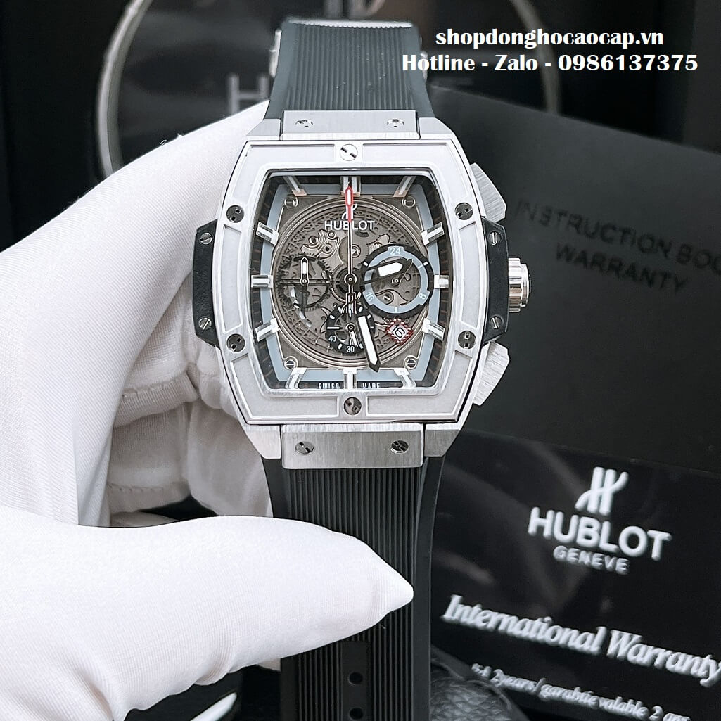 Đồng Hồ Hublot Spirit Of Big Bang Nam Dây Da Đen Replica 42mm