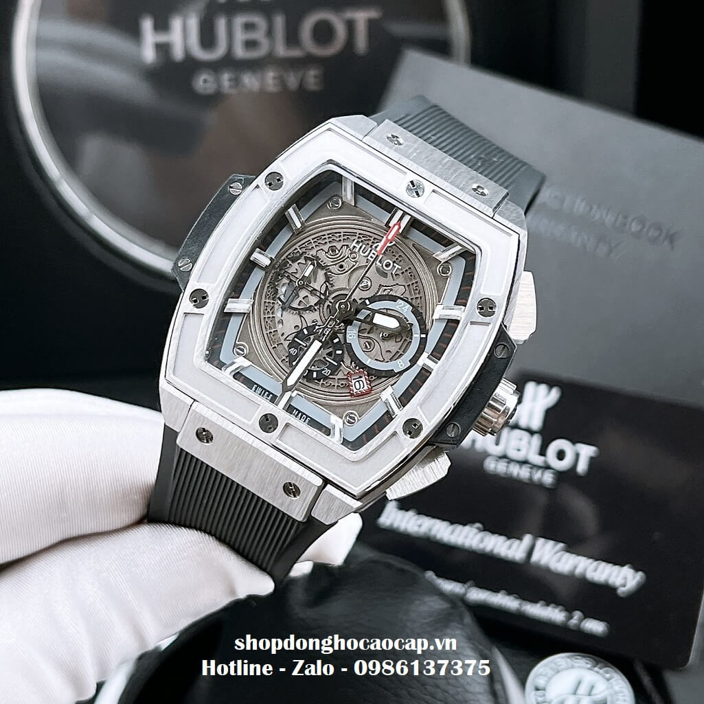 Đồng Hồ Hublot Spirit Of Big Bang Nam Dây Da Đen Replica 42mm