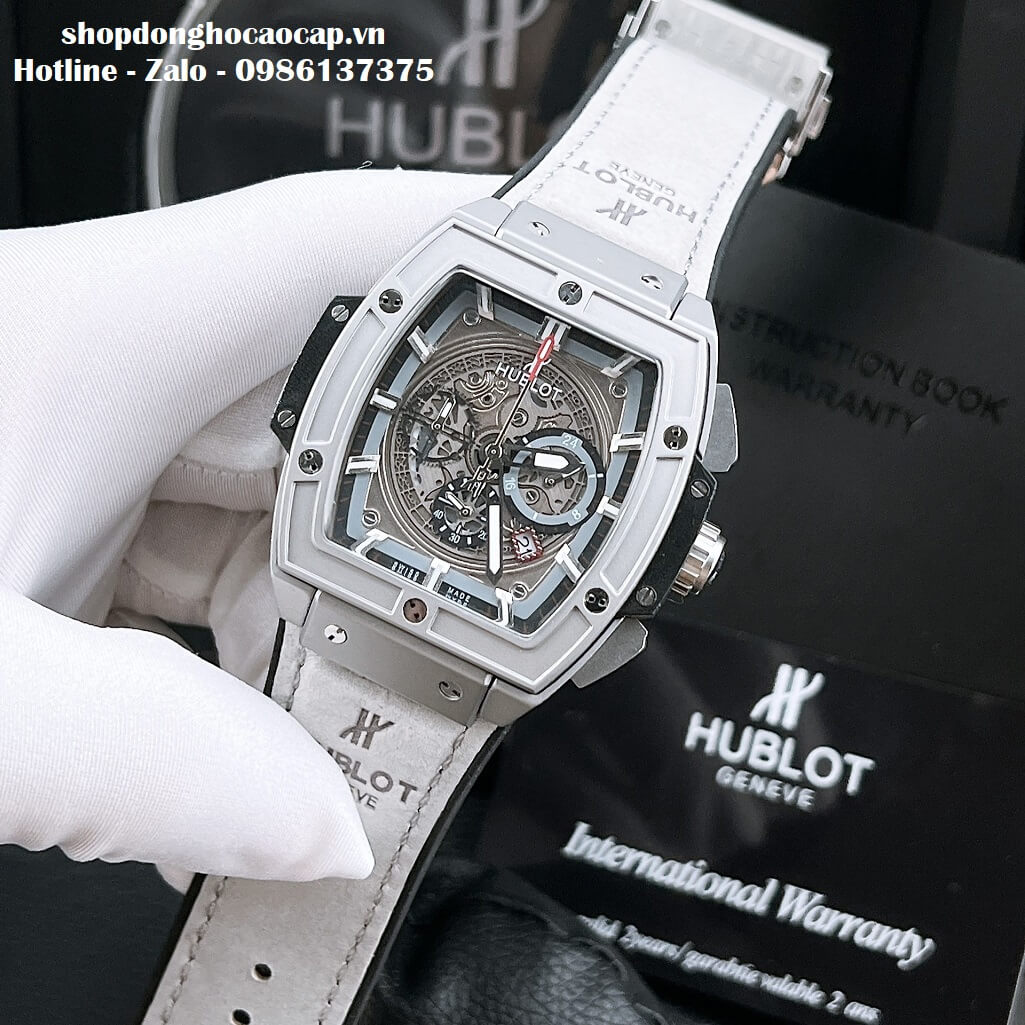 Đồng Hồ Hublot Spirit Of Big Bang Nam Dây Da Xám Replica 42mm