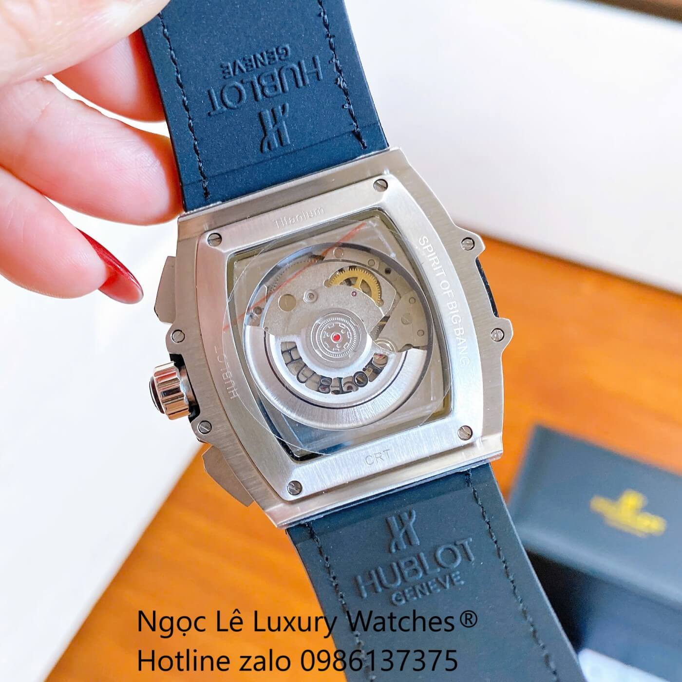 Đồng Hồ Hublot Spirit of Big Bang Dây Da Xanh Dương Size 42mm - Hublot Atomatic